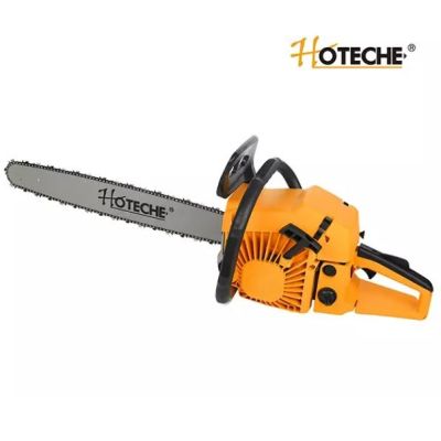 Scie à Chaîne Essence HOTECHE G840006 – 550mm (22"), 58cc, noir et jaune