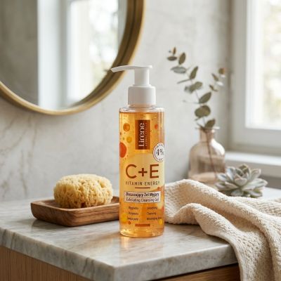 LIRENE C+E Gel Nettoyant Exfoliant 145ML