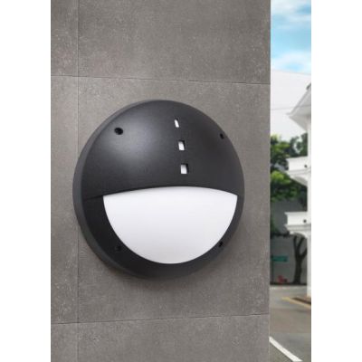 Applique murale GELMI-EL ROND OPALE E27 LED 300x90x300mm - 2D3.000.000.AYE27 Noir - FUMAGALLI