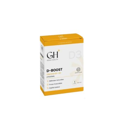 GOOD HEALTH D-BOOST - Vitamine D3+K2 - 30 gélules