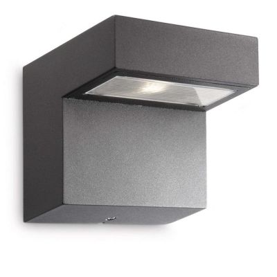 Massive applique murale extérieure GOTHA - LED GRIS 7.5w Lumière Blanc Chaud 2700K