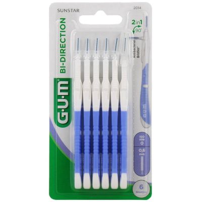 Brossette interdentaire GUM - Bi-Direction - 0,6MM