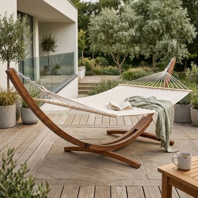 Hamac classique - 122 x 415 x 150 cm - Bois