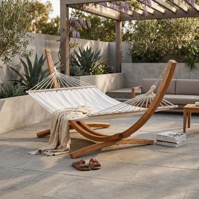 Hamac Relax - 122 x 415 x 124 cm - Bois
