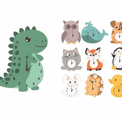 Horloge en bois pour chambre bébé/enfant