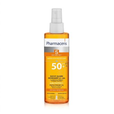 Huile Sèche SPF50+ Corps & Cheveux Pharmaceris S - 200ml