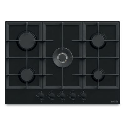 Plaque Gaz 70cm 5 Feux Noir Mat - Prix Tunisie | Arkan.tn