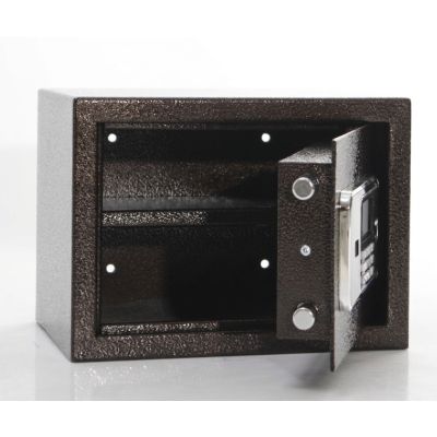 Coffre-fort 26 cm - Marron - 11 kg - 38x26x26 cm