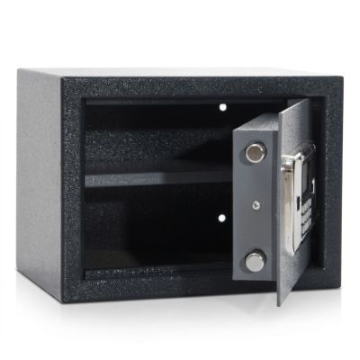 Coffre-fort 26 cm - Noir gris - 11 kg - 38x26x26 cm