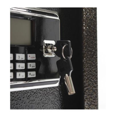 Coffre-fort 26 cm - Noir - 11 kg - 38x26x26 cm