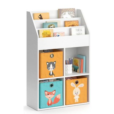 Bibliothéque yannis L:72xH:114.2xP:31.2 Cm En mdf blanc (particule) - Déc ART