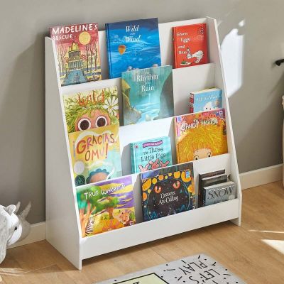 Bibliothéque oscar L:77xH:88xP:30 Cm En mdf blanc (particule) - Déc ART