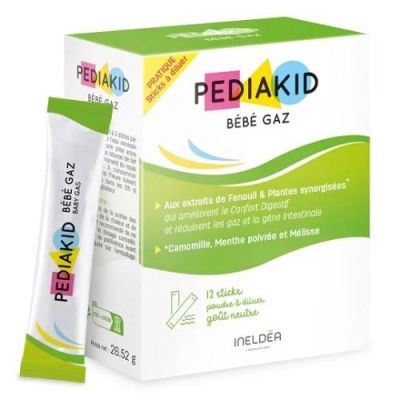 Pediakid Bébé Gaz - 12 Sticks