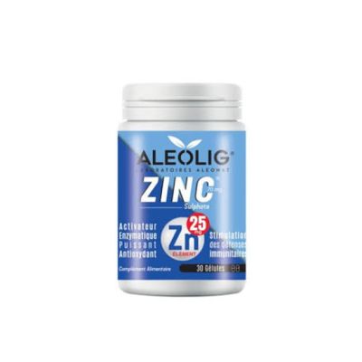 Aleolig Zinc 25mg Boîte de 30 Comprimés - Boticinal