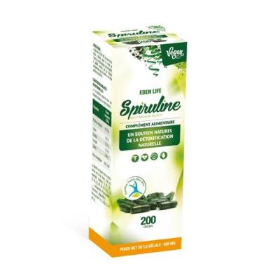 Spiruline Eden Life - 200 Gélules