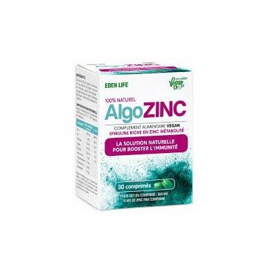 Algozinc 30 Comprimés - Eden Life - Prix Tunisie | Arkan.tn