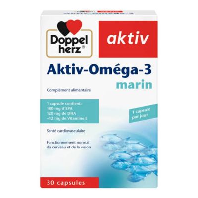 Aktiv Oméga-3 - Complément Cardiovasculaire - 30 Comprimés