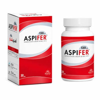 Aspifer 120mg Fer - Vitalité - Prix Tunisie | Arkan.tn