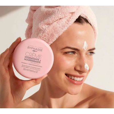 Byphasse Crème Hydratante Nourrissante 250ml - Peau Douce