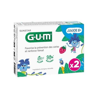 Duo Dentifrice Gum Junior 7-12 ans - Prix Tunisie | Arkan.tn
