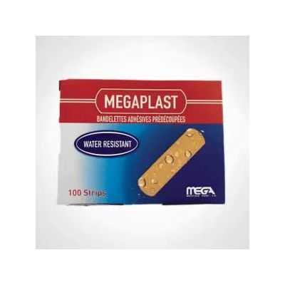 Boîte de 100 Pansements Adhésifs Megaplast 19x72mm - Premiers