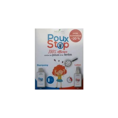 PouxStop Coffret Anti-Poux Shampoing & Lotion - Traitement
