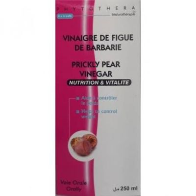 Vinaigre de Figue de Barbarie 250ML - Phytothere - Détox &