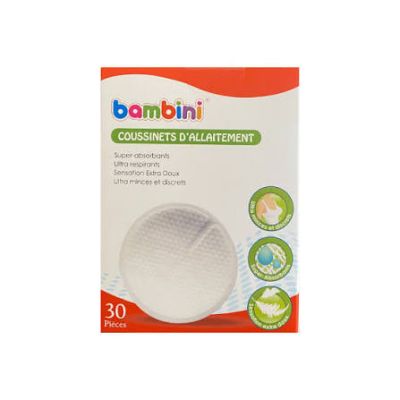 Coussinets d'allaitement BAMBINI - Jour - 30 pièces