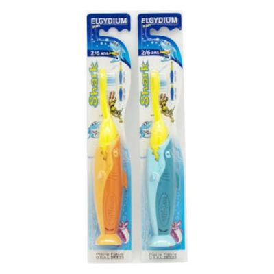 ELGYDIUM Kids Shark Brosse à Dents 2-6 ans