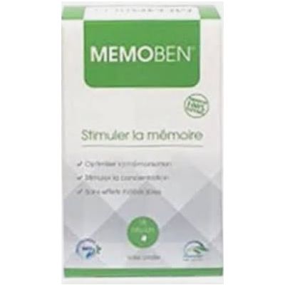 Memoben 30 Comprimés - Mémoire & Concentration - Boticinal