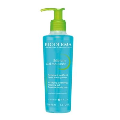 Bioderma Sébium Gel Moussant 200 ml Nettoyant Anti
