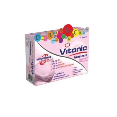 Vitonic Grossesse 15 Gélules - Vitonic - Complément Alimentaire
