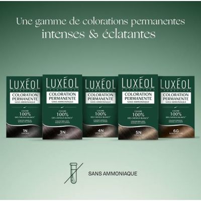 LUXÉOL Coloration Permanente 1N Noir Ébène