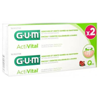 Dentifrice GUM Activital Duo 2x75ml - Prix... | Arkan.tn