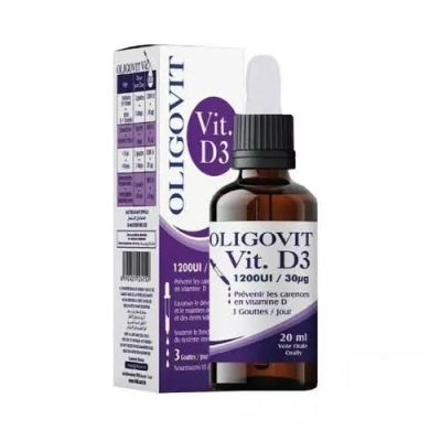 Oligovit Vitamine D3 Gouttes 20ml - Prix Tunisie | Arkan.tn