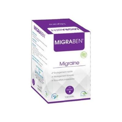 Migraben Migraine 15 Gélules - Soulagement Maux de Tête