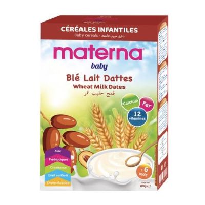 Materna Farine Blé Lait Datte 200g - Prix... | Arkan.tn