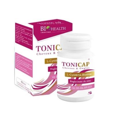 Complément BIOHEALTH TONICAP - Cheveux & ongles - 60 gélules