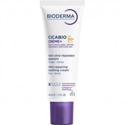 Bioderma Cicabio Crème+ SPF 50+ 40ml Réparation Peau Fragilisée