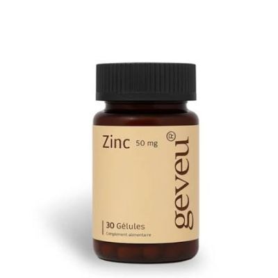 Complément GEVEU ZINC - 50MG - 30 gélules