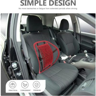 Support Lombaire Ergonomique à Billes de Massage – Confort Auto & Bureau