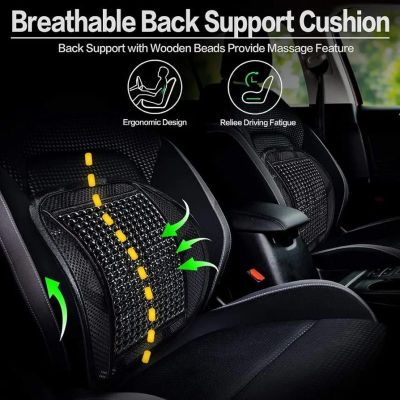 Support Lombaire Ergonomique à Billes  – Confort Auto & Bureau