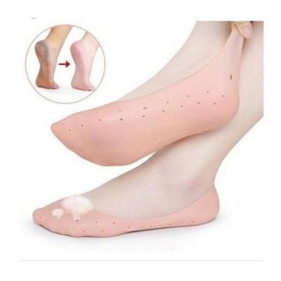 Paire de Chaussettes de Protection Anti-fissures Silicone Hydratantes Hommes et Femmes