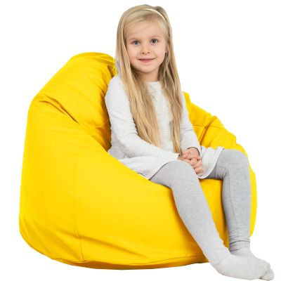 ARKEUCO-Pouf poire kids-jaune