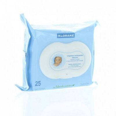 Lingettes Nettoyantes Douceur Bébé Klorane - 25