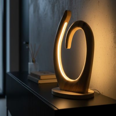 Lampadaire L'Essence - 12V - Bois Noble Massif