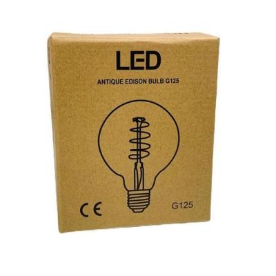 Lot de 4 lampes LED FILLAMENT G125 8W E27- PLATINUM