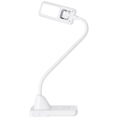 Lampe de bureau LED brillante Joscha blanc 5W 4000K blanc neutre avec interrupteur tactile