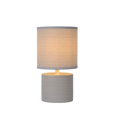 Lampe de table GREASBY Crème E14 max 40W - 230V - LUCIDE-Gris