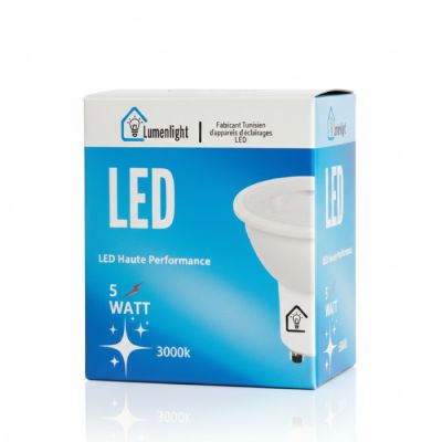 lampe spot LED Lumenlight GU10 - 5W - 3000K